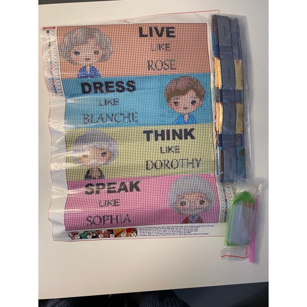 Golden Girls Diamond Dot craft kit - Picture 2 of 4